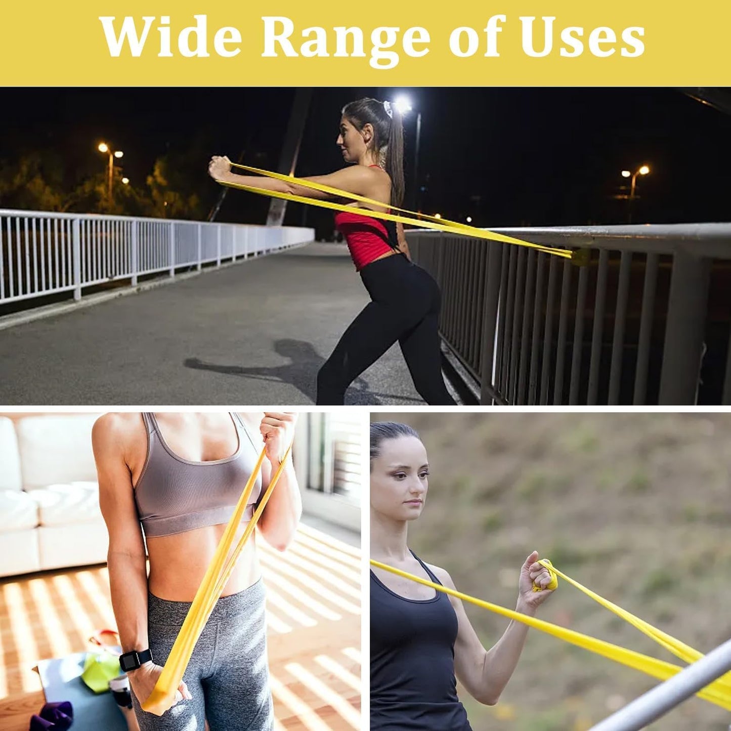 Heavy Resistance Band for Workout Set Exercise & Stretching Pull Up Bands for Home Exercise for Gym Men & Women Exercise Bands