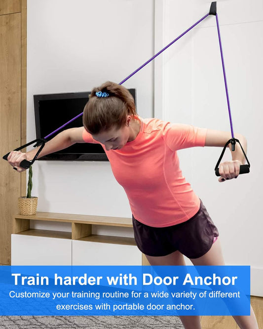 Resistance Exercise Band with Handles, Workout Band Weight Band for Physical Therapy,Strength Training Home Gym Fitness